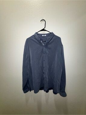 Condor Long-Sleeve Button-Down Shirt in Slate Blue